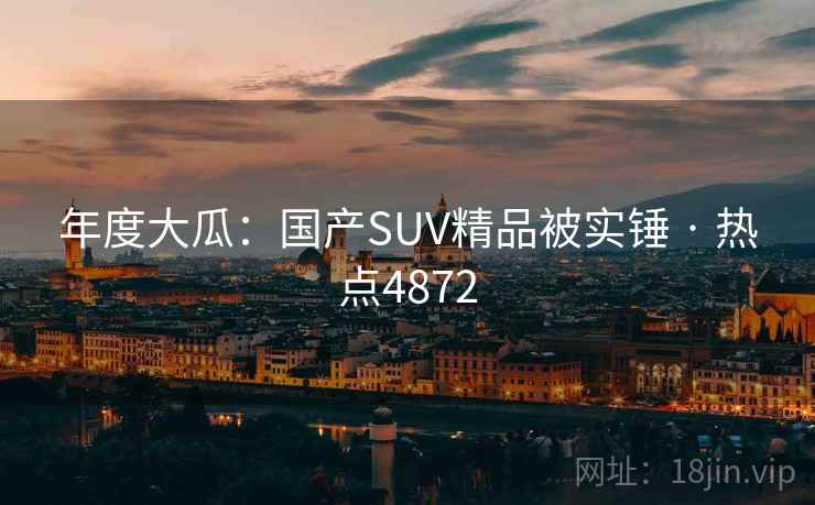 年度大瓜:国产SUV精品被实锤 · 热点4872