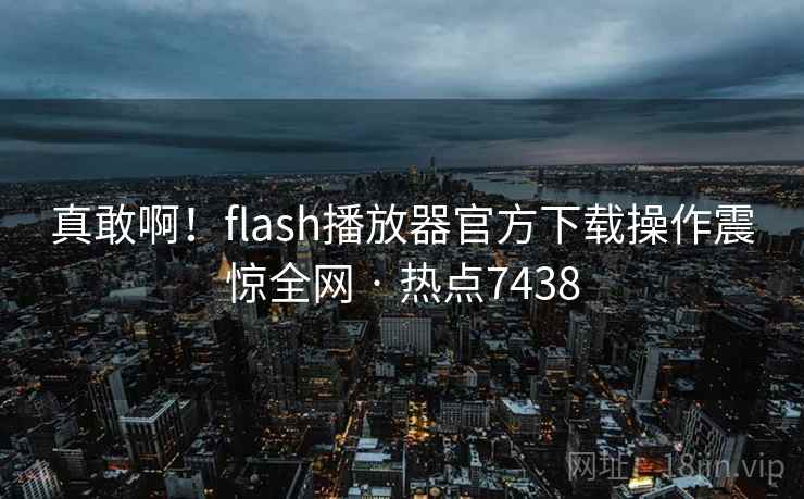 真敢啊！flash播放器官方下载操作震惊全网 · 热点7438  第2张